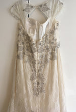 Load image into Gallery viewer, Lian Carlo &#39;5875&#39; size 10 sample wedding dress back view on hanger
