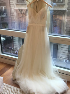 BHLDN 'Heaton' size 0 new wedding dress front view on hanger
