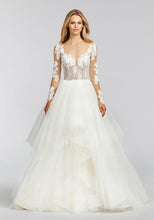 Load image into Gallery viewer, Hayley Paige &#39;Pippa&#39; size 10 new wedding dress front view on model
