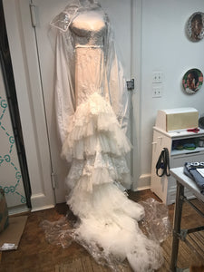 Inbal Dror 'VIP' size 4 new wedding dress front view on hanger