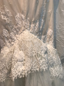 Inbal Dror 'VIP' size 4 new wedding dress back view close up on hanger