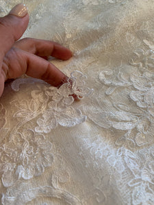 Marchesa 'Custom' size 2 used wedding dress view of material
