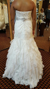 Essence of Australia 'Beaded' size 10 new wedding dress back view on bride