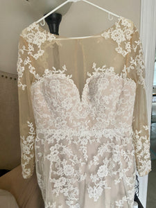Anomalie 'Custom Long-Sleeve Lace Fit and Flare Wedding Dress'