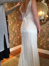 Load image into Gallery viewer, Elizabeth Dye &#39;Siren&#39; size 10 new wedding dress back view on bride
