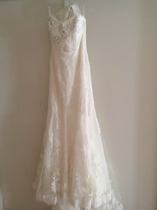 Enzoani 'Fiji-D' size 6 new wedding dress back view on hanger