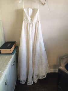 Judd Waddell 'Dusty' size 6 sample wedding dress back view on hanger
