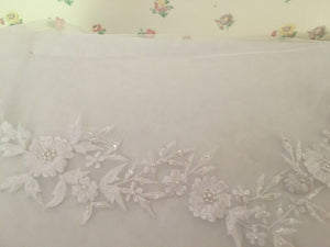David's Bridal 'Fairytale' size 8 used wedding dress view of trim
