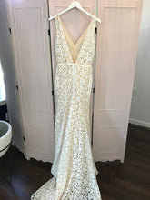 Load image into Gallery viewer, Sarah Seven &#39;Paige&#39; size 8 used wedding dress back view on hanger
