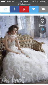 Lazaro '3161' size 10 new wedding dress front view on model
