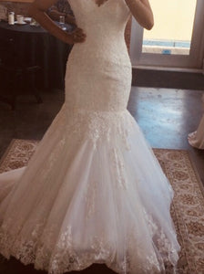 Maggie Sottero 'Marianne' size 2 new wedding dress front view on bride