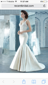 Lazaro '3314' size 4 sample wedding dress front view on model