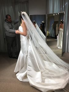 Anna Maier 'Daryl' size 0 new wedding dress back view on bride