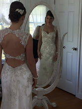 Load image into Gallery viewer, Maggie Sottero &#39;Jade&#39; size 2 used wedding dress front/back views on bride
