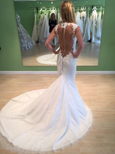 Ines Di Santo 'Spicy' size 2 new wedding dress back view on bride
