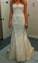 Load image into Gallery viewer, Jasmine Couture  &#39;T162061 Sweetheart Strapless Netting Wedding Dress with Beading&#39;
