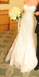 Pronovias A-line Lace Wedding Dress - Pronovias - Nearly Newlywed Bridal Boutique - 7