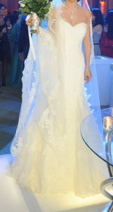 Pronovias A-line Lace Wedding Dress - Pronovias - Nearly Newlywed Bridal Boutique - 5