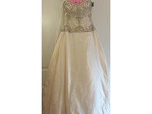 Load image into Gallery viewer, Kenneth Pool &#39;Luna&#39; size 8 sample wedding dress front view on hanger
