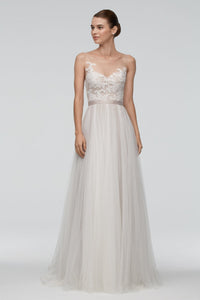 Watters 'Azriel' size 12 used wedding dress front view on model