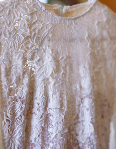 Pronovias 'Elvira' size 4 used wedding dress close up of fabric