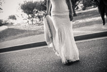 Load image into Gallery viewer, Wtoo &#39;Pippin&#39; size 8 used wedding dress front view on bride
