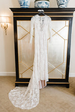 Load image into Gallery viewer, Lela Rose &#39;The Canyon&#39; size 2 used wedding dress front view on hanger
