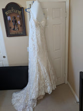 Load image into Gallery viewer, Alfred Angelo &#39;Ivory&#39; size 14 used wedding dress front view on hanger

