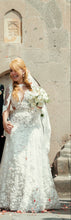 Load image into Gallery viewer, Bridal Reflections &#39;Two In One&#39; size 6 used wedding dress front view on bride
