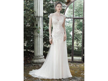 Load image into Gallery viewer, Maggie Sottero &#39;Sundance&#39; size 8 used wedding dress front view on model
