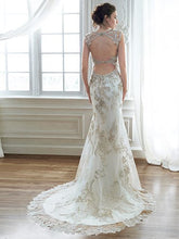 Load image into Gallery viewer, Maggie Sottero &#39;Jade&#39; size 8 new wedding dress back view on model
