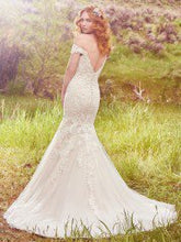 Load image into Gallery viewer, Maggie Sottero &#39;AFTON 7MW349&#39; size 8 new wedding dress back view on model
