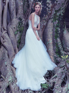 Maggie Sottero 'Lisette' size 6 new wedding dress side view on model