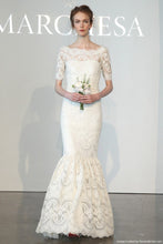 Load image into Gallery viewer, Marchesa lace 3/4 sleeve mermaid - Marchesa - Nearly Newlywed Bridal Boutique - 6

