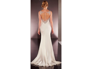 Martina Liana '734' size 6 new wedding dress back view on model