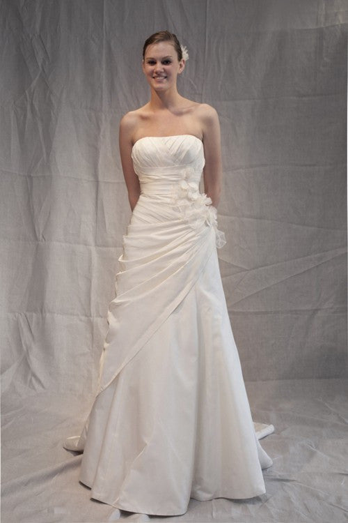Melissa Sweet Silk Radzimir Cosimma A-Line Wedding Dress - Melissa Sweet - Nearly Newlywed Bridal Boutique - 1