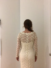 Load image into Gallery viewer, Severin &#39;Lace&#39; size 4 used wedding dress back view on bride
