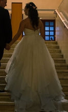 Load image into Gallery viewer, Modern Trousseau &#39;Laurel&#39; size 8 used wedding dress back view on bride
