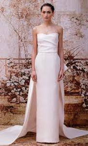 Monique Lhuillier 'Portia' size 12 used wedding dress front view on model