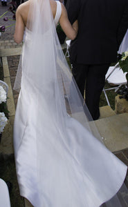 Amsale 'Hampton' One Shoulder Wedding Dress - Amsale - Nearly Newlywed Bridal Boutique - 3