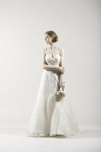 Watters Carmel Silk Organza Gown - Watters - Nearly Newlywed Bridal Boutique - 2