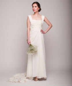 Elie Saab for Pronovias 'Casandra' Ivory Silk Wedding Dress - Pronovias - Nearly Newlywed Bridal Boutique - 1