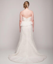 Load image into Gallery viewer, Christos &#39;Gretta&#39; Peplum Silk Organza Gown - Christos - Nearly Newlywed Bridal Boutique - 3
