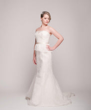 Load image into Gallery viewer, Christos &#39;Gretta&#39; Peplum Silk Organza Gown - Christos - Nearly Newlywed Bridal Boutique - 2
