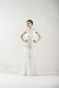 Pronovias 'Agnes' Chiffon Gown - Pronovias - Nearly Newlywed Bridal Boutique - 2