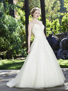 Casablanca 'Juniper' size 16 used wedding dress front view on model