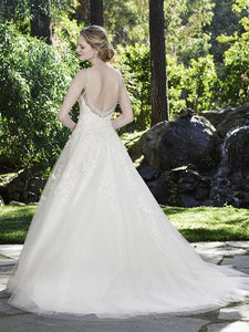 Casablanca 'Juniper' size 16 used wedding dress back view on model