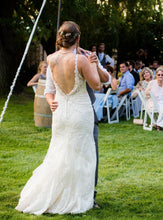 Load image into Gallery viewer, Stella York &#39;6142&#39; size 10 used wedding dress back view on bride
