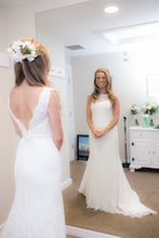 Load image into Gallery viewer, Mikaella &#39;1802&#39; size 4 used wedding dress back/front photo of bride
