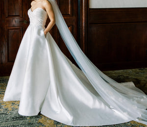Pronovias 'Strapless Sweetheart A-Line Wedding Dress'